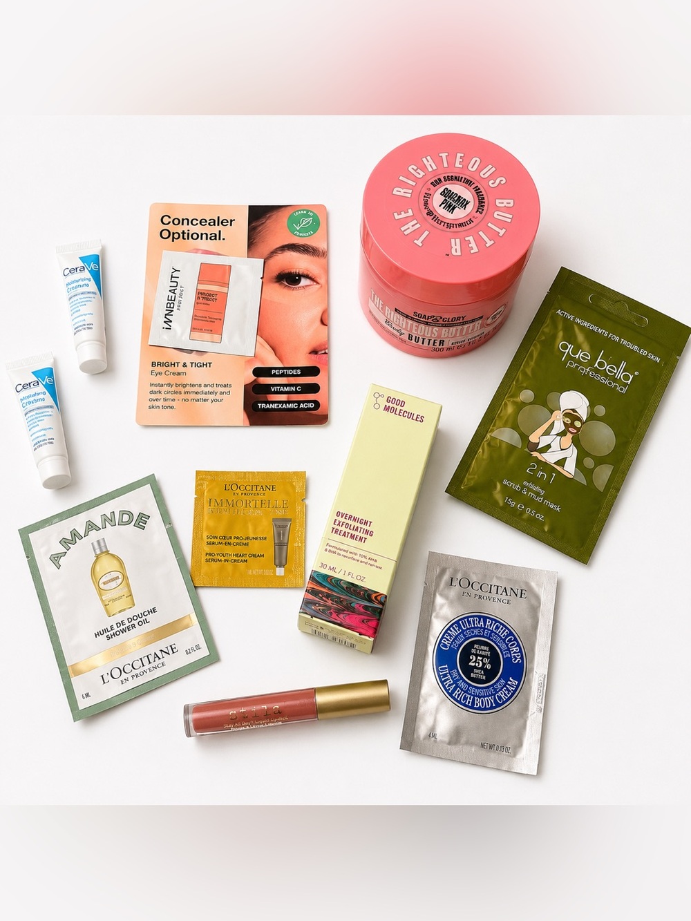 Beauty and Skincare Face Body Bundle Set L’OCCITANE Good Molecules